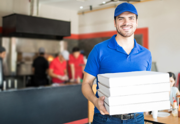 Domino's Pizza delivery driver