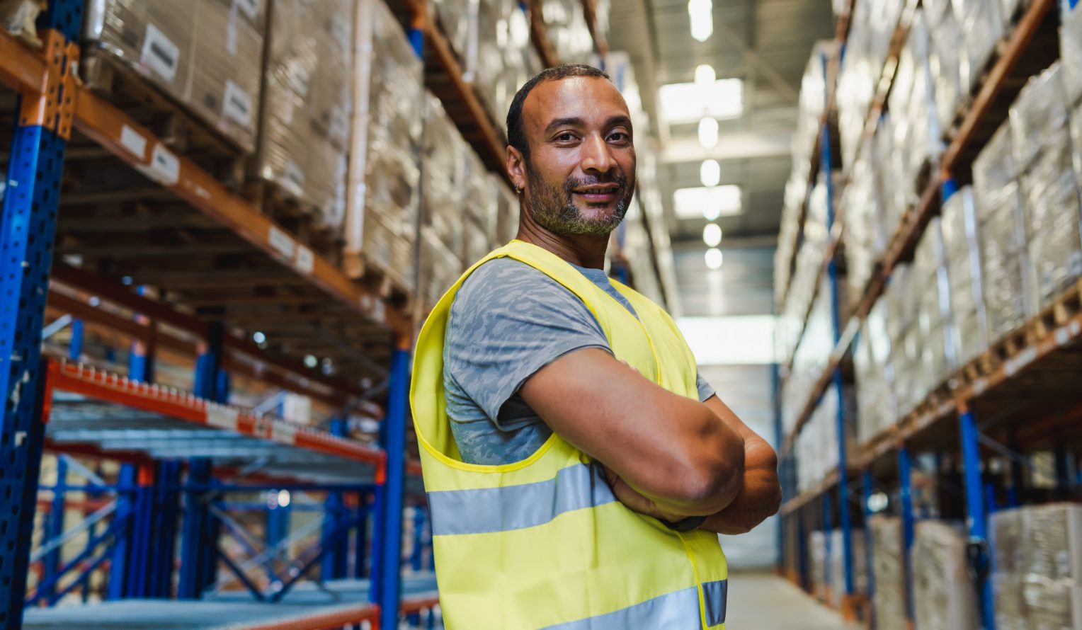 male warehouse worker